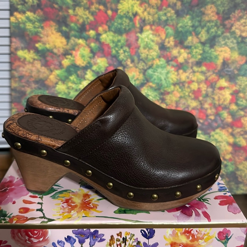 LUCKIY BRAND TOBACCO MADDOX CLOG 7.5 NWB